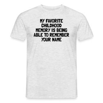 Geburtstag eines alten Mannes. Merken Sie sich Ihr - Männer T-Shirt - Grau meliert - Vorne - AI Model Male 178 dark (178cm)