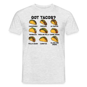 Hast du Tacos? Lustige Cinco De Mayo Taco-Liebhabe - Männer T-Shirt - Grau meliert - Vorne - AI Model Male 178 dark (178cm)