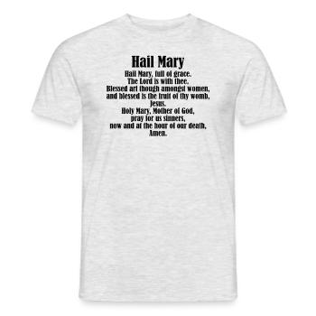 Gegrüßet seist du gegrüßt seist du Mai-Gebet Chris - Männer T-Shirt - Grau meliert - Vorne - AI Model Male 178 dark (178cm)