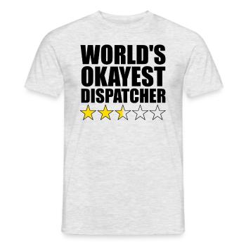 Der okayste Disponent der Welt Lustiger Disponent - Männer T-Shirt - Grau meliert - Vorne - AI Model Male 178 dark (178cm)