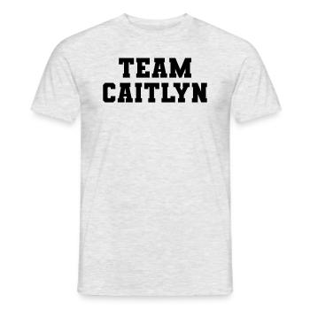 Team Caitlyn - Männer T-Shirt - Grau meliert - Vorne - AI Model Male 178 dark (178cm)