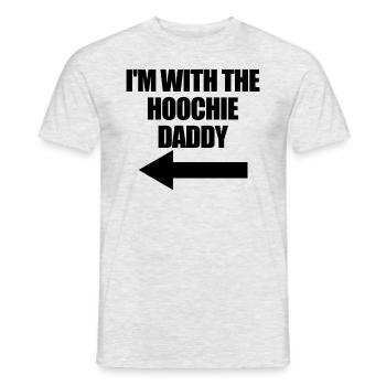 Ich bin mit dem Hoochie Daddy Hoochie Daddy für Fr - Männer T-Shirt - Grau meliert - Vorne - AI Model Male 178 dark (178cm)