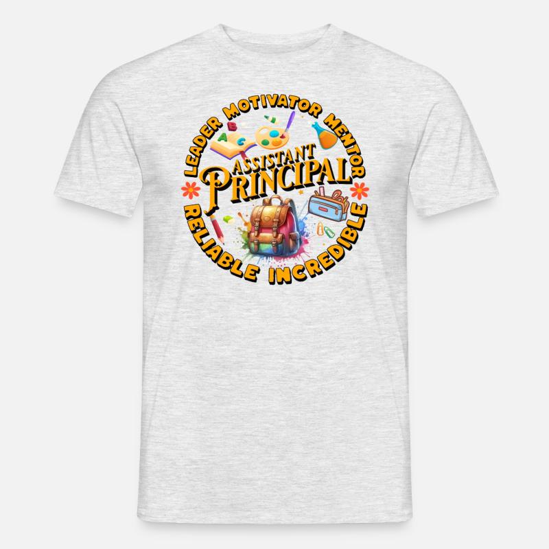 Stellvertretender Schulleiter. Stellvertretender S - Männer T-Shirt - Grau meliert