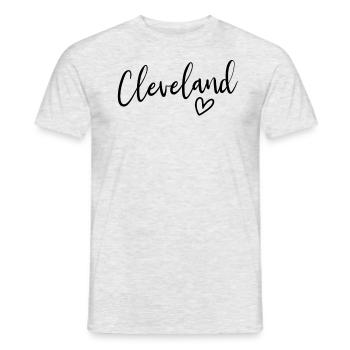Cleveland My Home Love Cleveland Ohio Frauen - Männer T-Shirt - Grau meliert - Vorne - AI Model Male 178 dark (178cm)