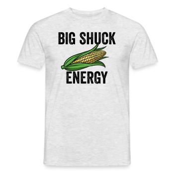 Big Shuck Energy Corn Farmer Big Shuck Energy Corn - Men's T-Shirt - heather grey - Front - AI Model Male 178 dark (178cm)