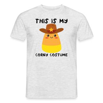 Das ist mein abgedroschenes Cowboy-Candy-Corn-Kost - Männer T-Shirt - Grau meliert - Vorne - AI Model Male 178 dark (178cm)