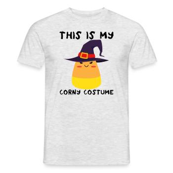 Das ist mein kitschiges Kostüm für Kinder, Hexe, Z - Männer T-Shirt - Grau meliert - Vorne - AI Model Male 178 dark (178cm)