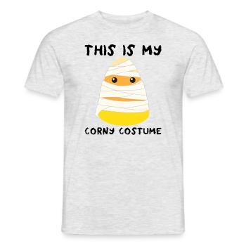 Das ist mein kitschiges Kostüm, Mama Candy Corn - Männer T-Shirt - Grau meliert - Vorne - AI Model Male 178 dark (178cm)