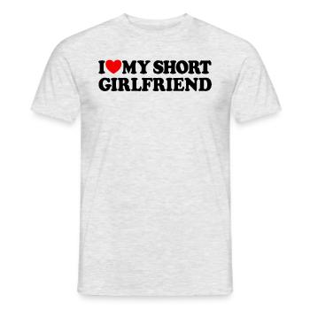 J’adore mon petit ami - T-shirt homme - gris chiné - Devant - AI Model Male 178 dark (178cm)