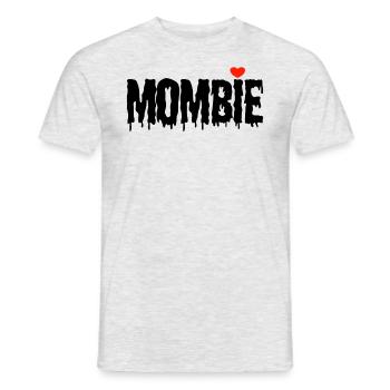 Mombie Mom Halloween Mom Zombie Mombie - Men's T-Shirt - heather grey - Front - AI Model Male 178 dark (178cm)