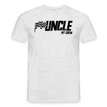 Pit Crew Oncle Race Anniversaire Assorti Famille O - T-shirt homme - gris chiné - Devant - AI Model Male 178 dark (178cm)