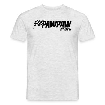 Pit Crew Pawpaw Race Birthday Family Racing Paw - Men's T-Shirt - heather grey - Front - AI Model Male 178 dark (178cm)