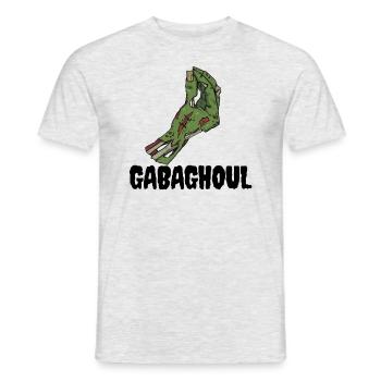 Gabaghoul Italienischer Halloween-Zombie-Gabagool - Männer T-Shirt - Grau meliert - Vorne - AI Model Male 178 dark (178cm)