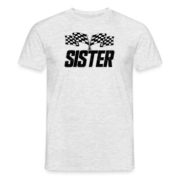 Matching Family Racing Birthday Pit Crew Black - Men's T-Shirt - heather grey - Front - AI Model Male 178 dark (178cm)