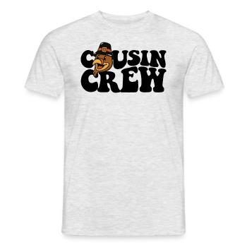 Cousin Crew Matching Family Thanksgiving Crew - Men's T-Shirt - heather grey - Front - AI Model Male 178 dark (178cm)