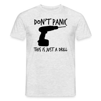 Pas de panique, il s’agit juste d’un exercice amusant, non - T-shirt homme - gris chiné - Devant - AI Model Male 178 dark (178cm)