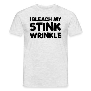 I Bleach My Stink Wrinkle Damen Raunchypeinliches - Männer T-Shirt - Grau meliert - Vorne - AI Model Male 178 dark (178cm)