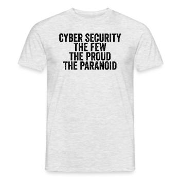 Cybersicherheit: Die Wenigen, Die Stolzen, Die Par - Männer T-Shirt - Grau meliert - Vorne - AI Model Male 178 dark (178cm)