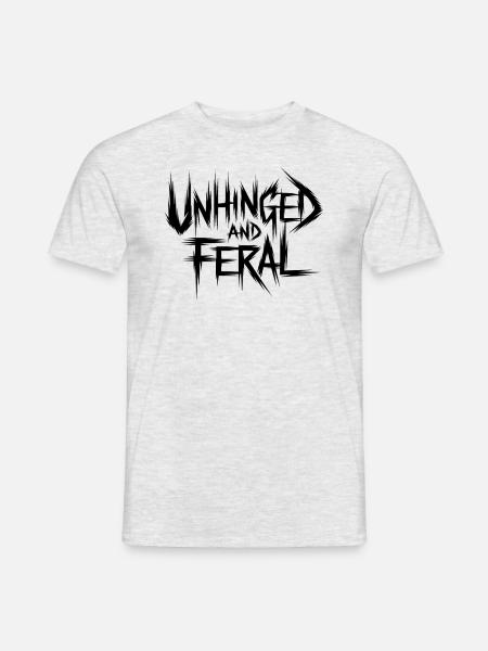 Unbeholfen und wild - Männer T-Shirt - Grau meliert