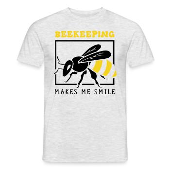 Apiculteur Apiculteur Apicole - T-shirt homme - gris chiné - Devant - AI Model Male 178 dark (178cm)