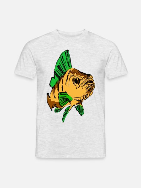 Fische fisch findet nemo aquarium fish kinder meer - Männer T-Shirt - Grau meliert