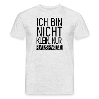 Funny saying - I'm not small, just space.. - Men's T-Shirt - heather grey - Front - AI Model Male 178 dark (178cm)