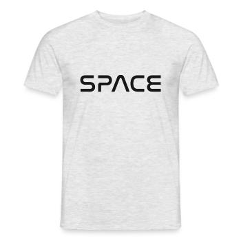 Space - Men's T-Shirt - heather grey - Front - AI Model Male 178 dark (178cm)