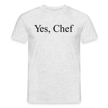 Chef Drôle Restaurant Cuisine Chef - T-shirt homme - gris chiné - Devant - AI Model Male 178 dark (178cm)