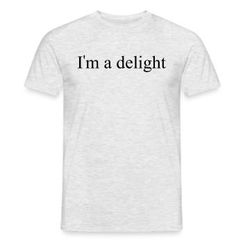 Je suis une joie - T-shirt homme - gris chiné - Devant - AI Model Male 178 dark (178cm)