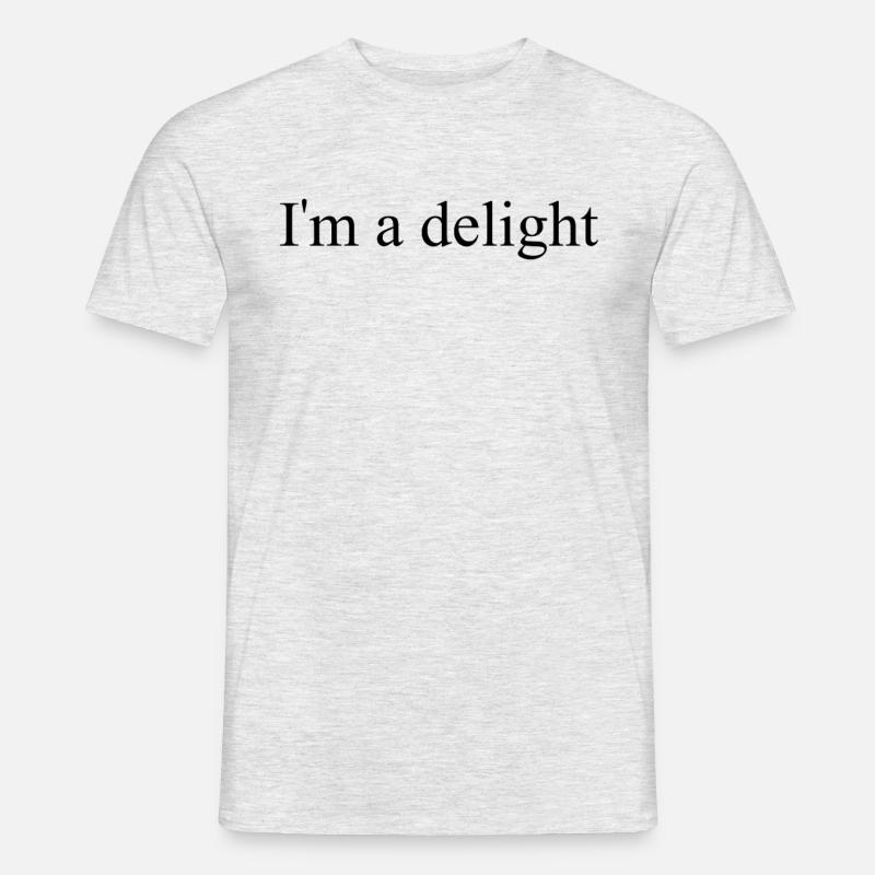 Ich bin eine Freude - Männer T-Shirt - Grau meliert