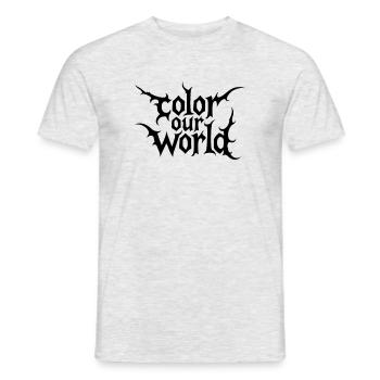 Le rat de bibliothèque colore notre monde en été - T-shirt homme - gris chiné - Devant - AI Model Male 178 dark (178cm)