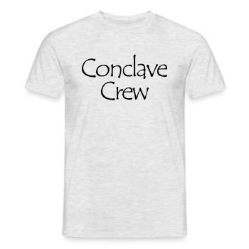 Conclave Crew Funny Papal Conclave 2025 k - Men's T-Shirt - heather grey - Front - AI Model Male 178 dark (178cm)