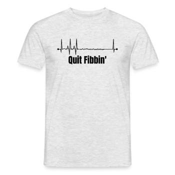 Arrêter de bibber Cardiologie Rythme cardiaque Maladie cardiaque - T-shirt homme - gris chiné - Devant - AI Model Male 178 dark (178cm)