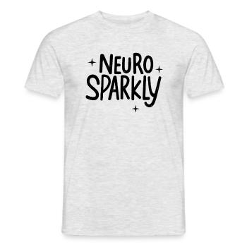 Neuro Sparkly Neurodiversité Sensibilisation à l’autisme - T-shirt homme - gris chiné - Devant - AI Model Male 178 dark (178cm)