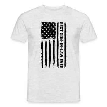 Meilleur gendre de tous les temps enfant préféré Sc - T-shirt homme - gris chiné - Devant - AI Model Male 178 dark (178cm)