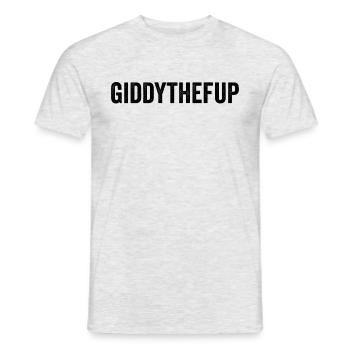 Giddythefup Pferderennen Derby Tag Giddy Up Derby - Männer T-Shirt - Grau meliert - Vorne - AI Model Male 178 dark (178cm)