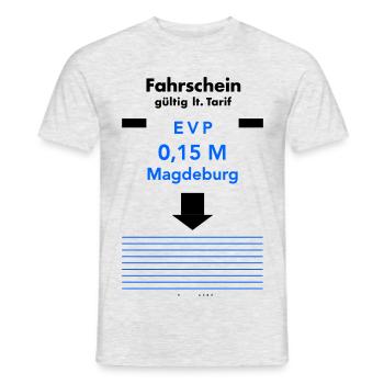 Fahrschein 1979 - Männer T-Shirt - Grau meliert - Vorne - AI Model Male 178 dark (178cm)