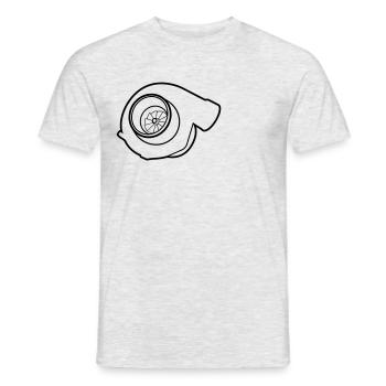 Turbolader - Männer T-Shirt - Grau meliert - Vorne - AI Model Male 178 dark (178cm)