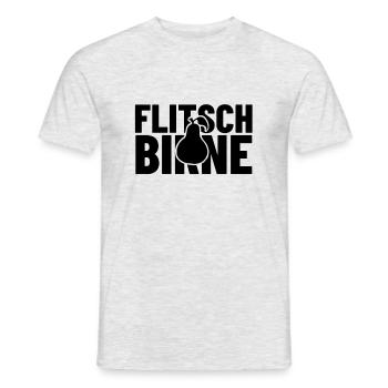 Flitschbirne - Männer T-Shirt - Grau meliert - Vorne - AI Model Male 178 dark (178cm)