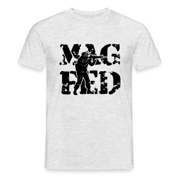 Mag Mag - T-shirt homme - gris chiné - Devant - AI Model Male 178 dark (178cm)