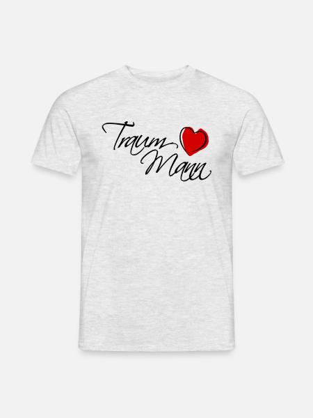 Traummann - Männer T-Shirt - Grau meliert