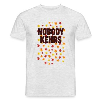Nobody Kehrs Laub - Männer T-Shirt - Grau meliert - Vorne - AI Model Male 178 dark (178cm)