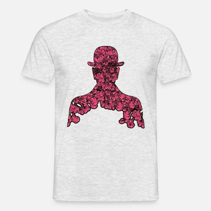 Vierter Menschensohn - Männer T-Shirt - Grau meliert