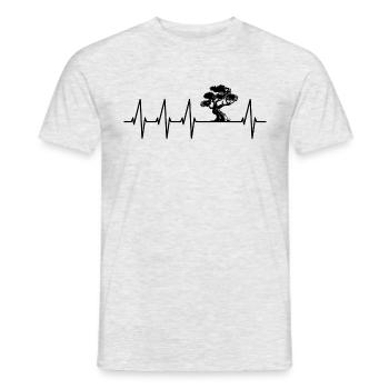 Bonsai - Männer T-Shirt - Grau meliert - Vorne - AI Model Male 178 dark (178cm)