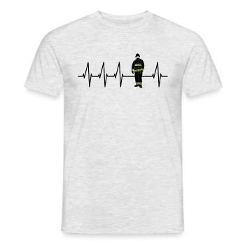 Fire brigade - Men's T-Shirt - heather grey - Front - AI Model Male 178 dark (178cm)