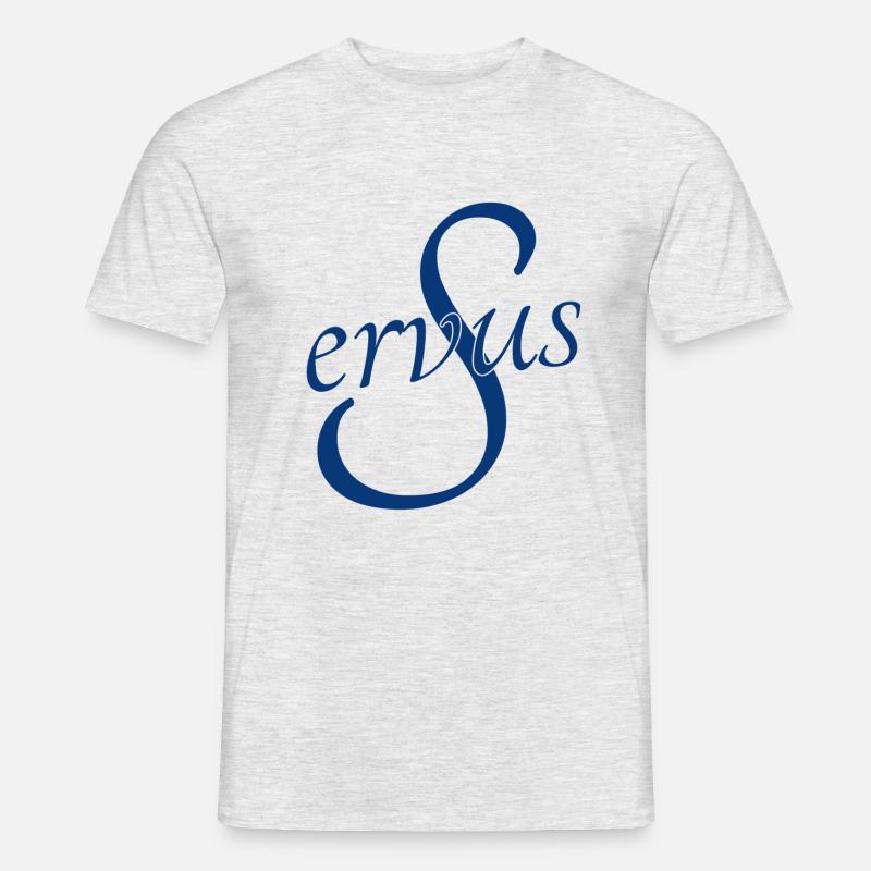 Servus - Männer T-Shirt - Grau meliert
