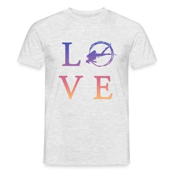 Tauchen Diving - Männer T-Shirt - Grau meliert - Vorne - AI Model Male 178 dark (178cm)