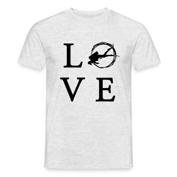 Tauchen, Diving, Diver, taucher, Scuba Diving, Tau - Männer T-Shirt - Grau meliert - Vorne - AI Model Male 178 dark (178cm)