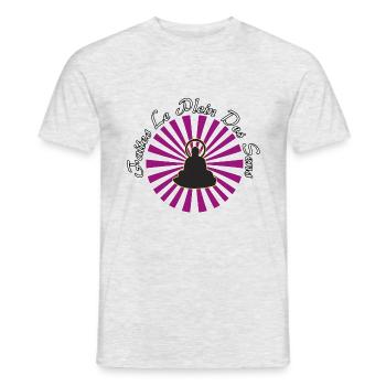 MACHEN SIE DIE SINNE VOLL - Wortspiele - Männer T-Shirt - Grau meliert - Vorne - AI Model Male 178 dark (178cm)