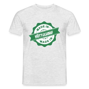 made in hütteldorf Österreich Bezirk R - Männer T-Shirt - Grau meliert - Vorne - AI Model Male 178 dark (178cm)